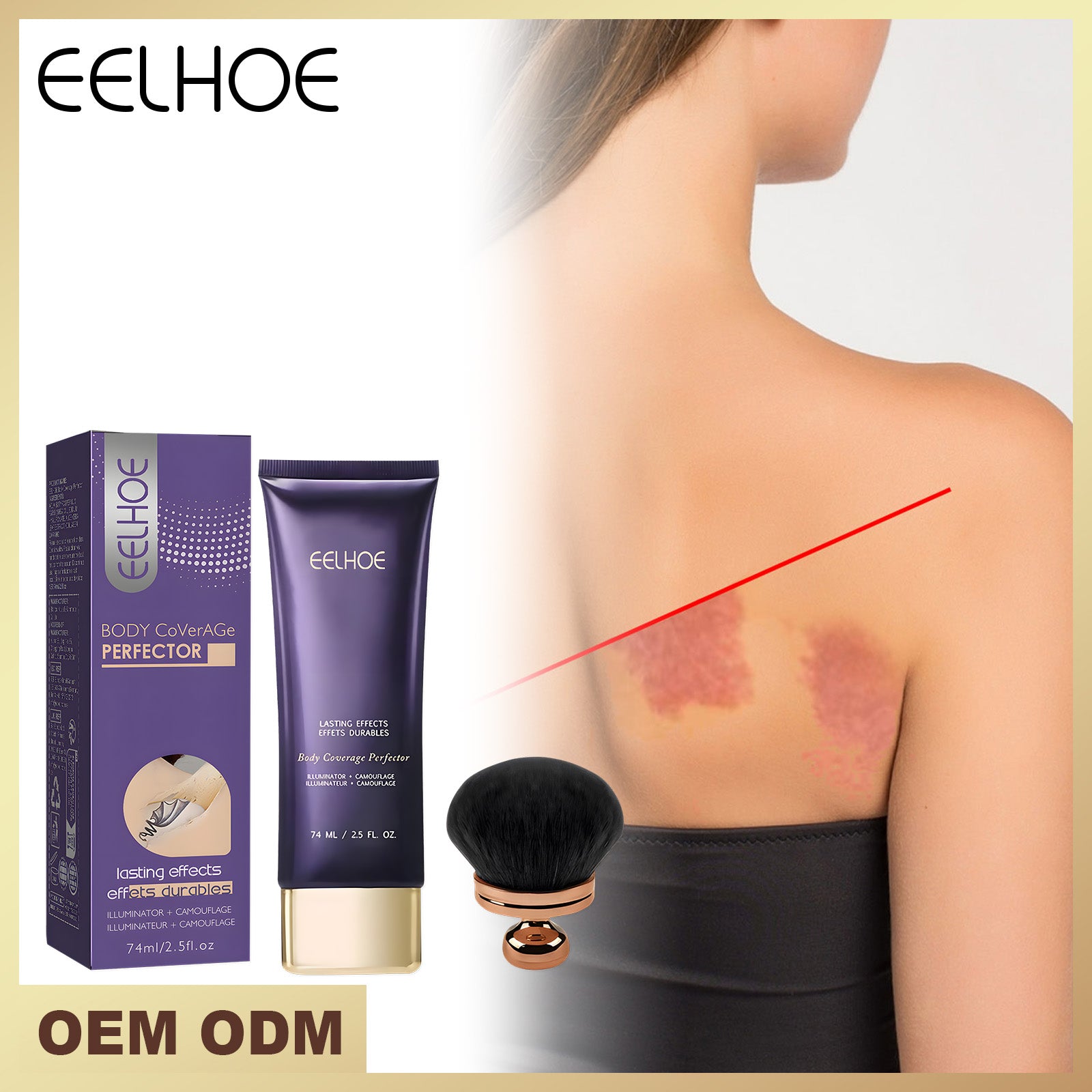 EELHOE Body Concealing Cream – Ivory Beige Duo Set, Full-Coverage, Hydrating & Brightening for Smooth, Even-Toned Skin (Vegan, Fragrance-Free, Non-Comedogenic)
