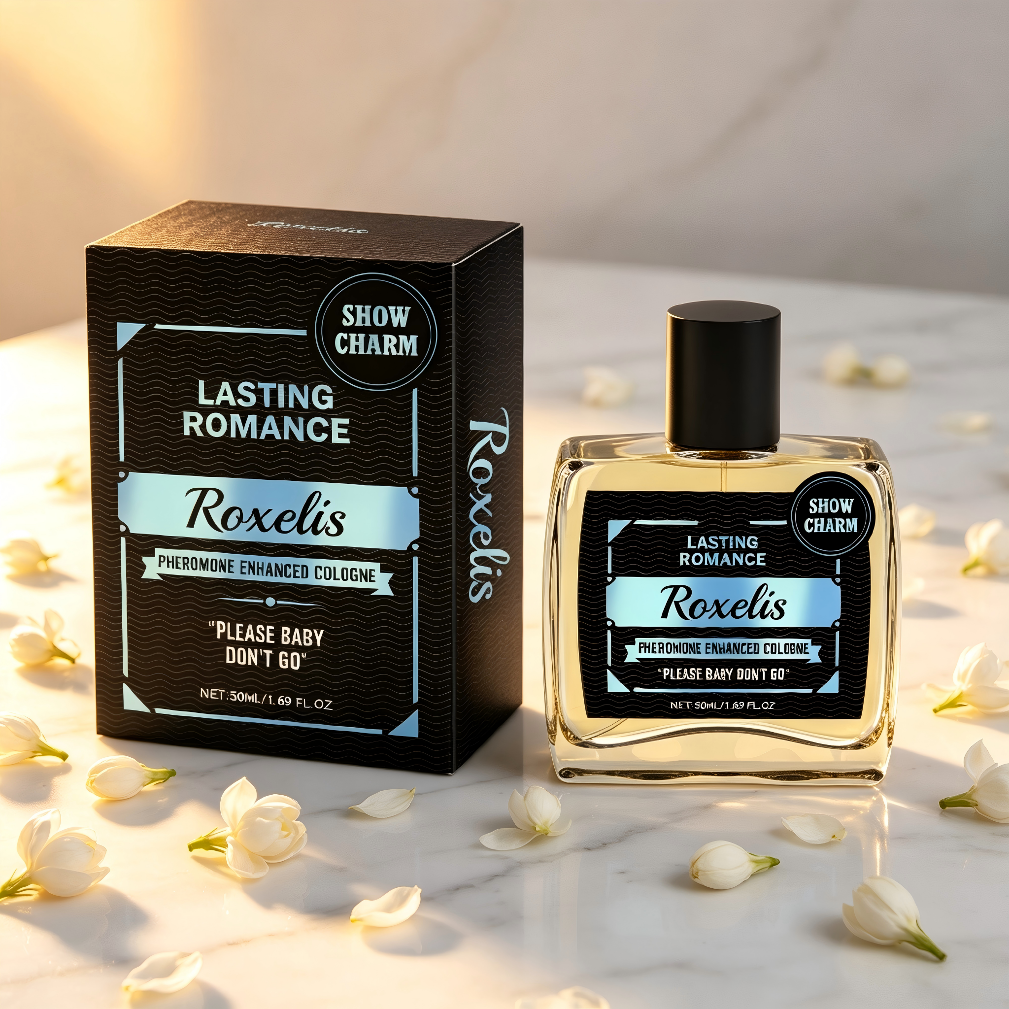Roxelis Men Cologne | Gentle Fresh Fragrance, Portable Charm Boost Scent