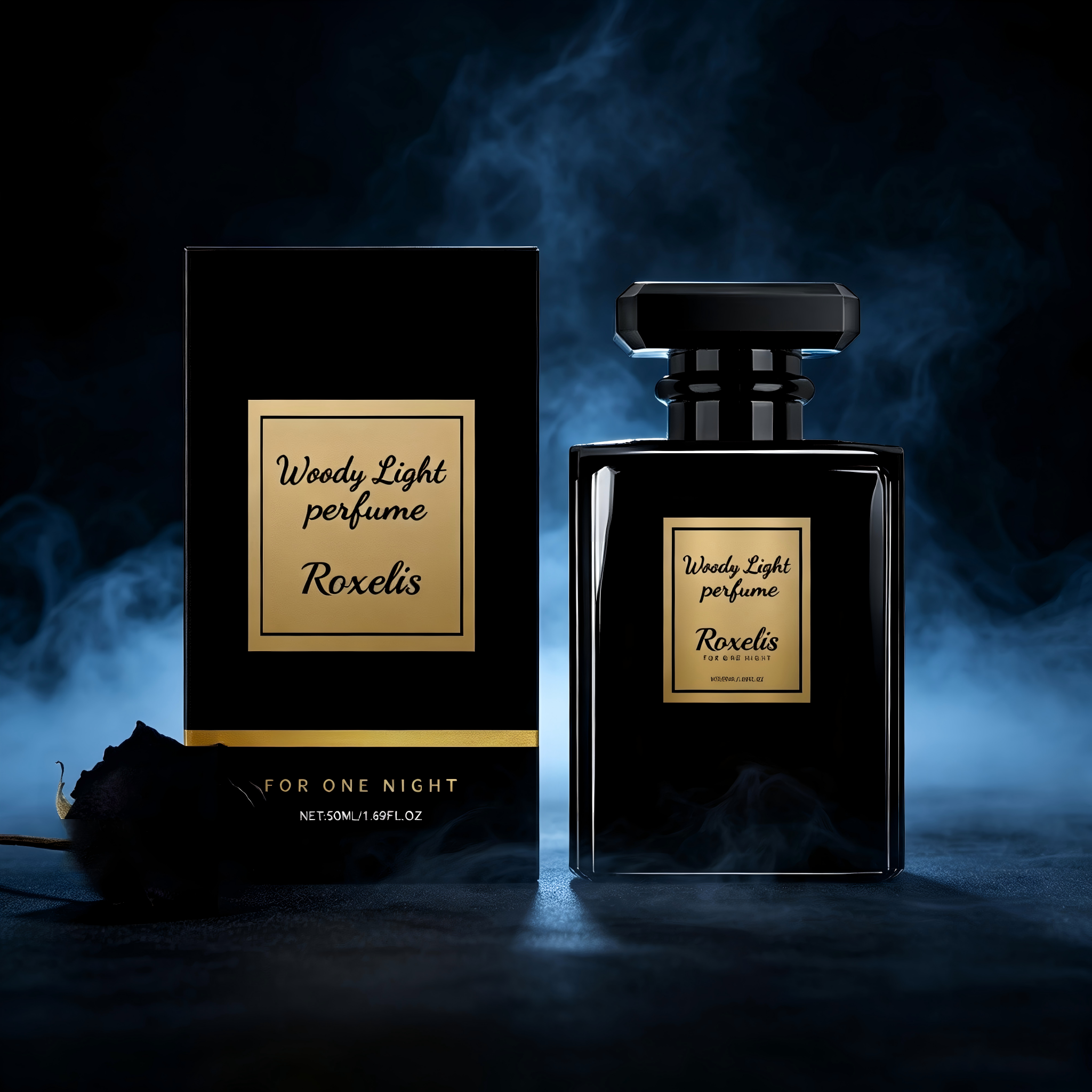 Roxelis Woody Cologne, Long-lasting Fresh Light Scent, Premium Portable Fragrance for Business