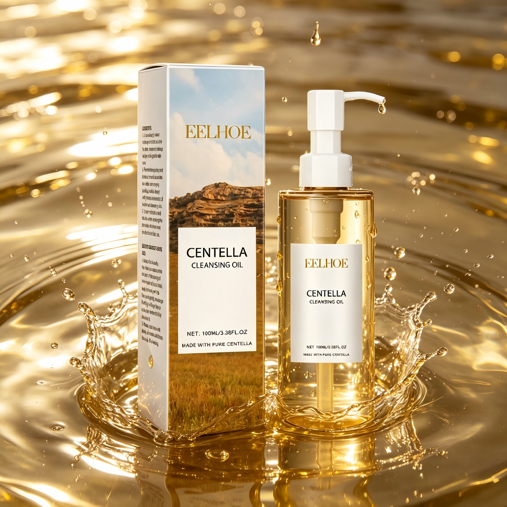 EELHOE Centella Soothing Oil Cleanser – Lightweight, Water-Rinseable Makeup Remover for Face, Eyes & Lips (Vegan, Fragrance-Free, Non-Comedogenic)