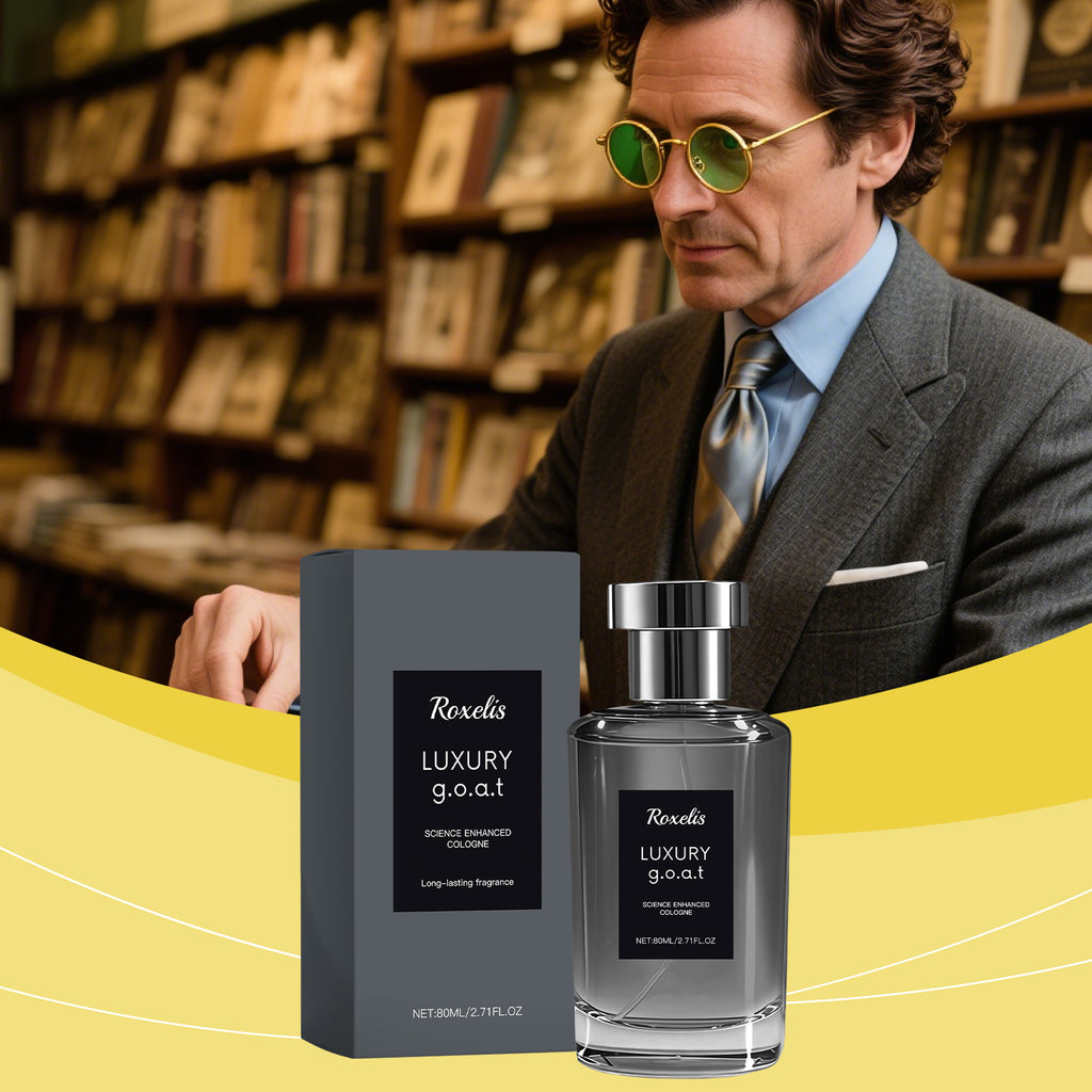 Roxelis Woody Floral Men Perfume, Mellow Neutral Scent, Mature Elegant Fragrance for Dating Daily Use