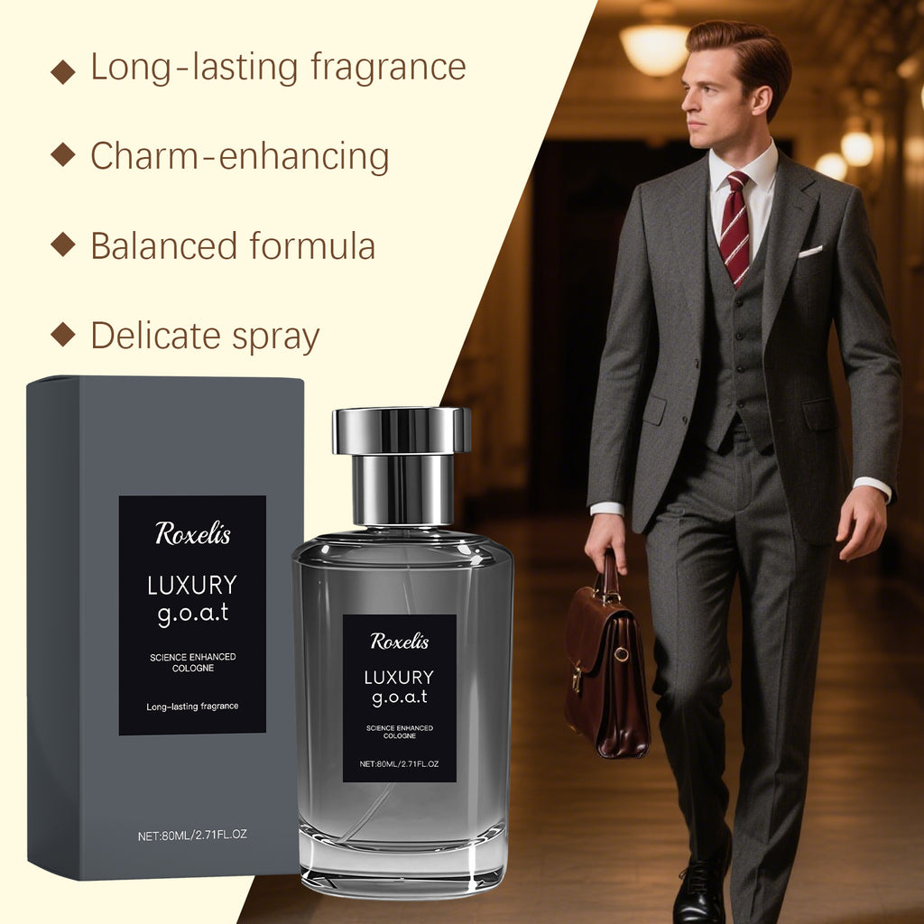Roxelis Woody Floral Men Perfume, Mellow Neutral Scent, Mature Elegant Fragrance for Dating Daily Use