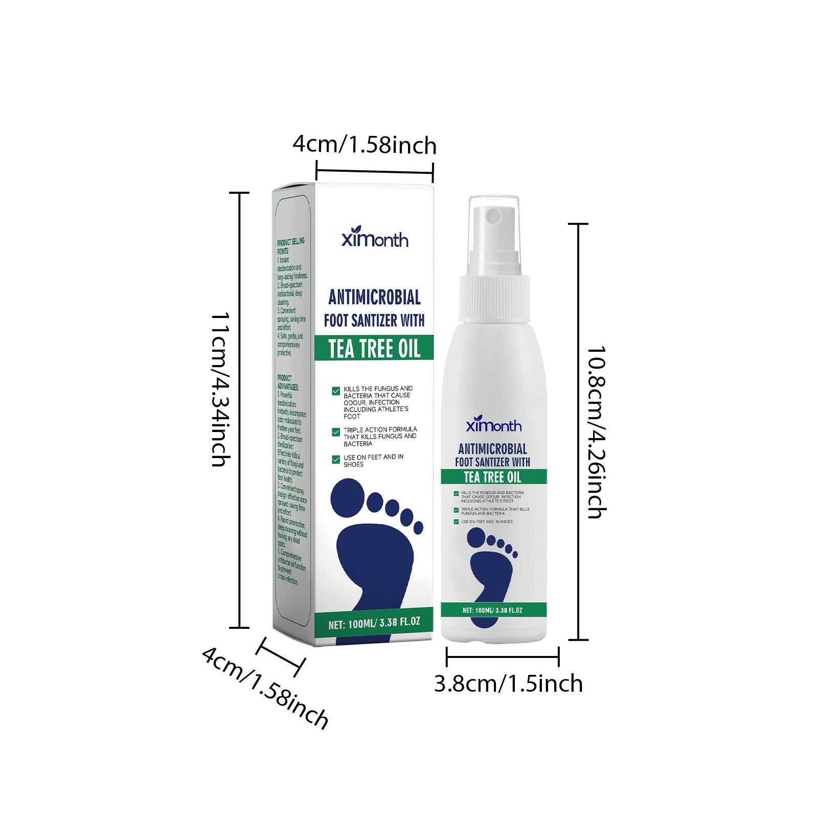 Ximonth Foot Care Treatment – Deep Hydration Moisturizer for Dry Heels & Deodorant Foot Essence