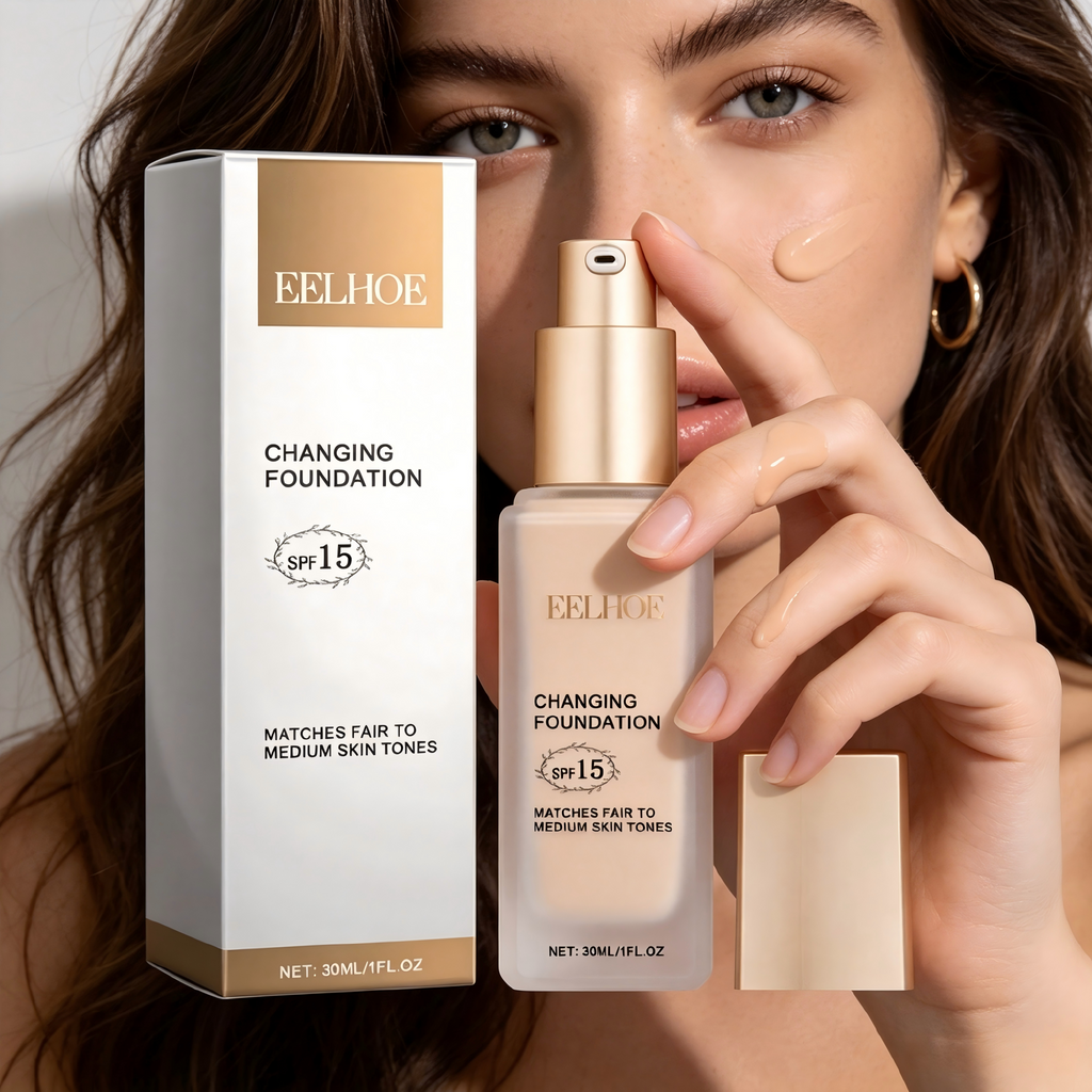 EELHOE Hydra-Luminous Skin Tint – Hydrating, Light-Coverage Foundation with Blurring Finish • Oil-Control & 12-Hour Wear (Vegan, Non-Comedogenic)