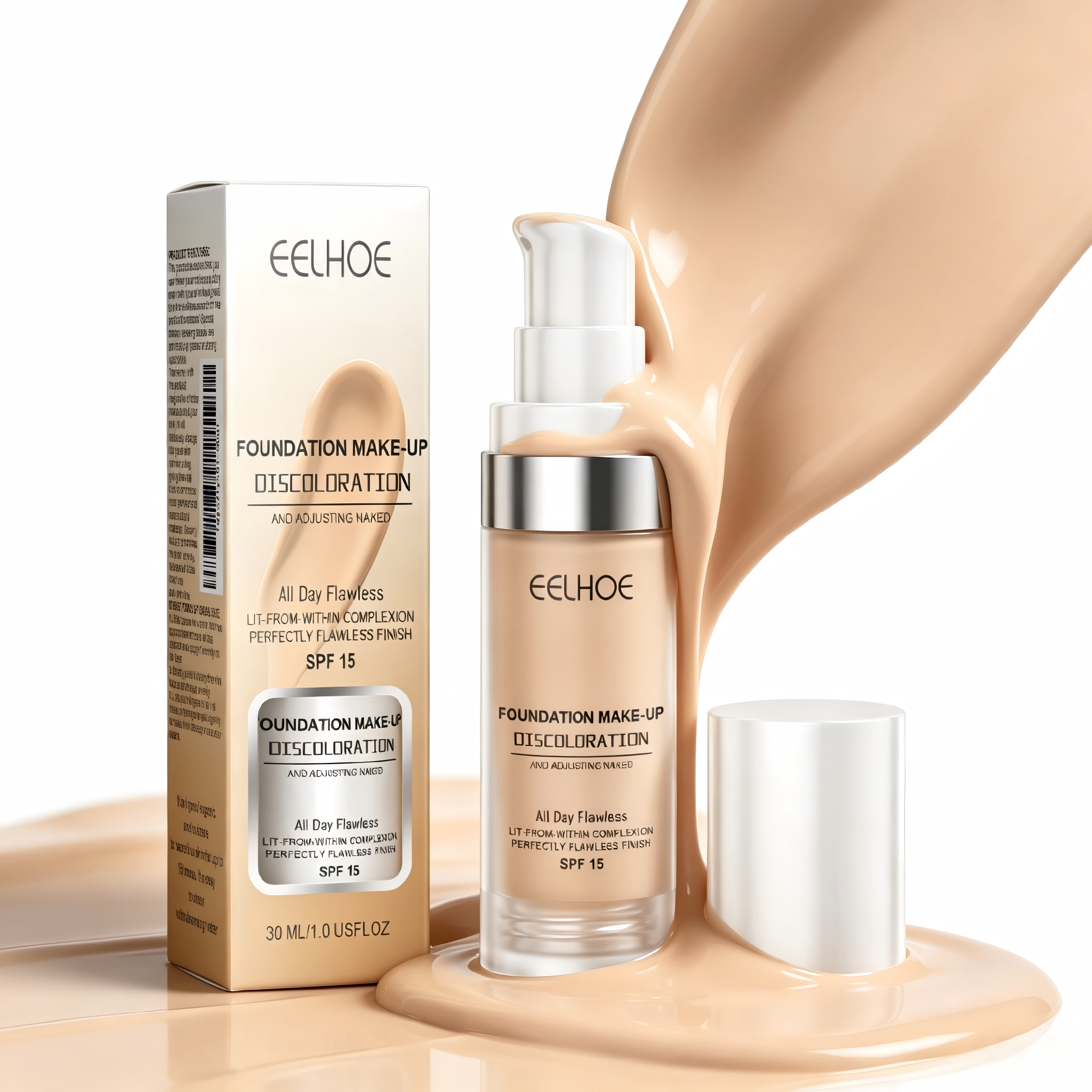 EELHOE Color-Adapting Concealer Foundation – Full-Coverage, Hydrating & Long-Wear