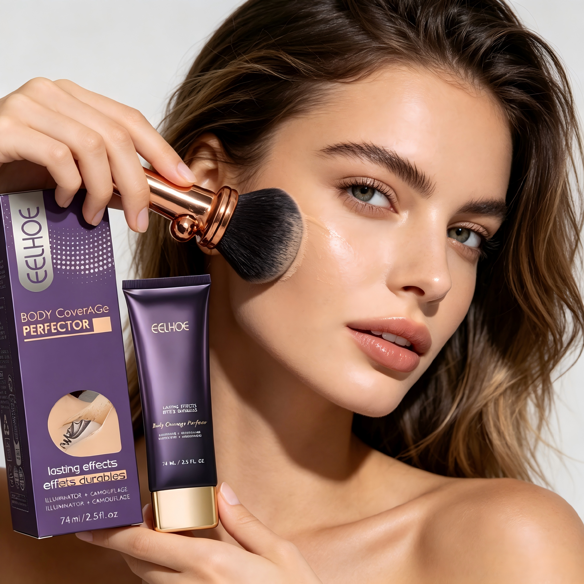 EELHOE Body Concealing Cream – Ivory Beige Duo Set, Full-Coverage, Hydrating & Brightening for Smooth, Even-Toned Skin (Vegan, Fragrance-Free, Non-Comedogenic)