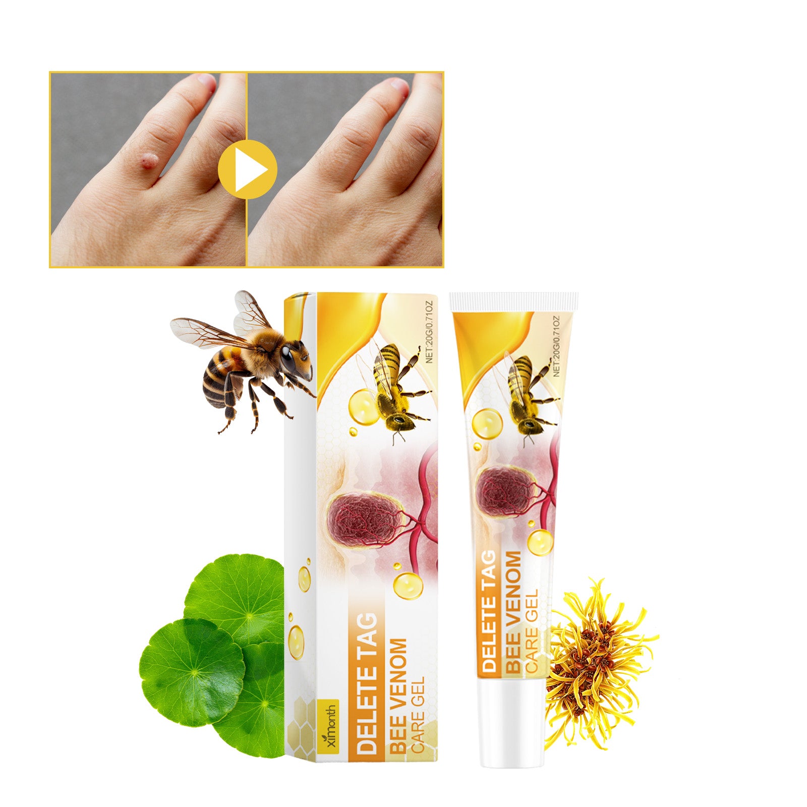 Ximonth Bee Venom Care Gel – Gentle Cleansing & Smoothing Bumpy Skin Gel
