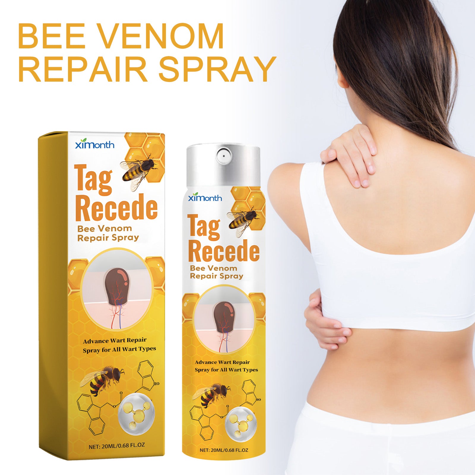Ximonth Bee Venom Skin Conditioning Spray – Smooth & Refine Bumpy Skin Texture