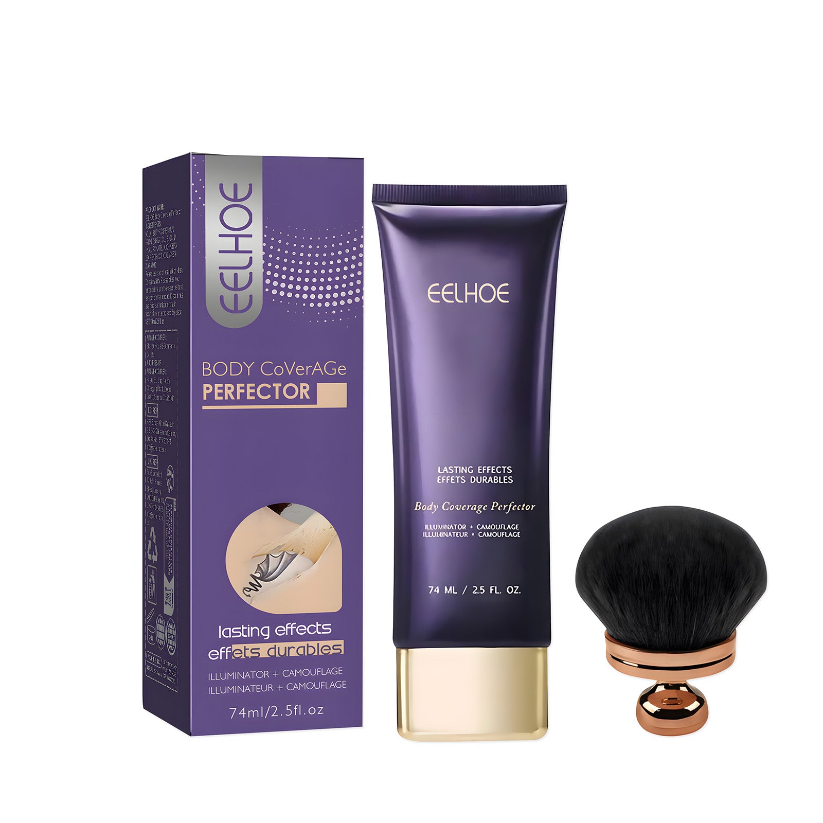 EELHOE Body Concealing Cream – Ivory Beige Duo Set, Full-Coverage, Hydrating & Brightening for Smooth, Even-Toned Skin (Vegan, Fragrance-Free, Non-Comedogenic)