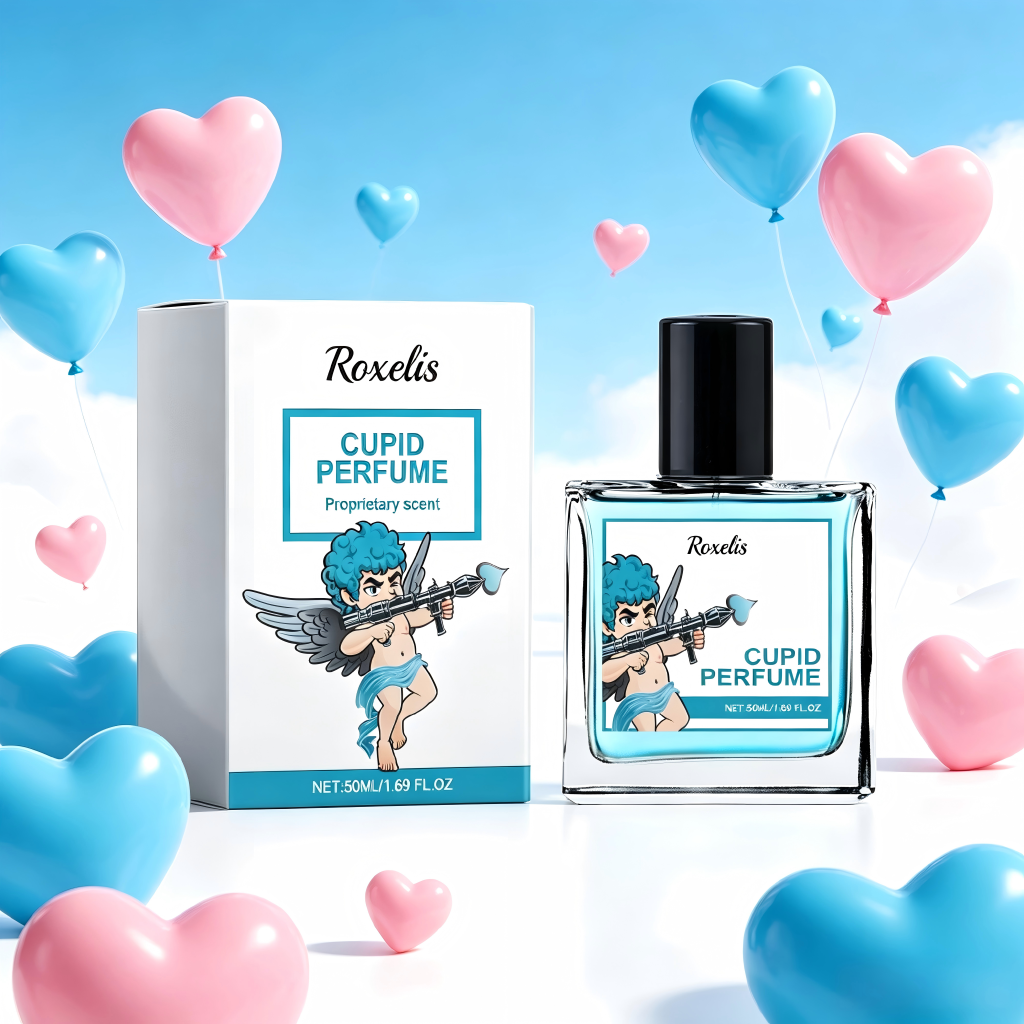 Roxelis Cupid Cologne Spray, Mild Elegant Long-lasting Scent, Portable Fragrance for Couple Dates