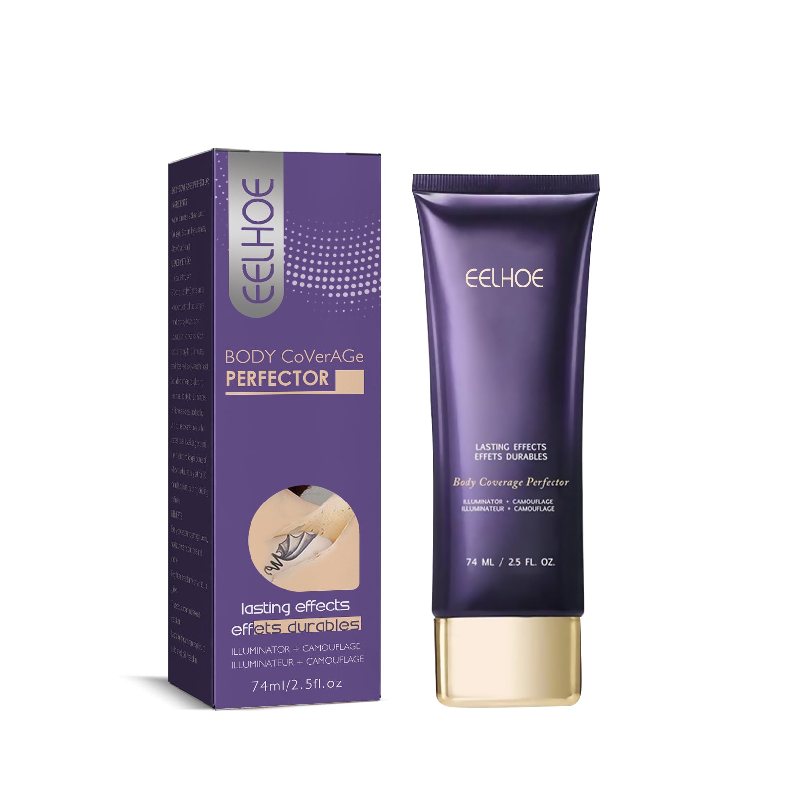 EELHOE Tattoo Conceal & Repair Cream – Conceal Scars, Marks & Tattoos for Smooth, Hydrated Skin