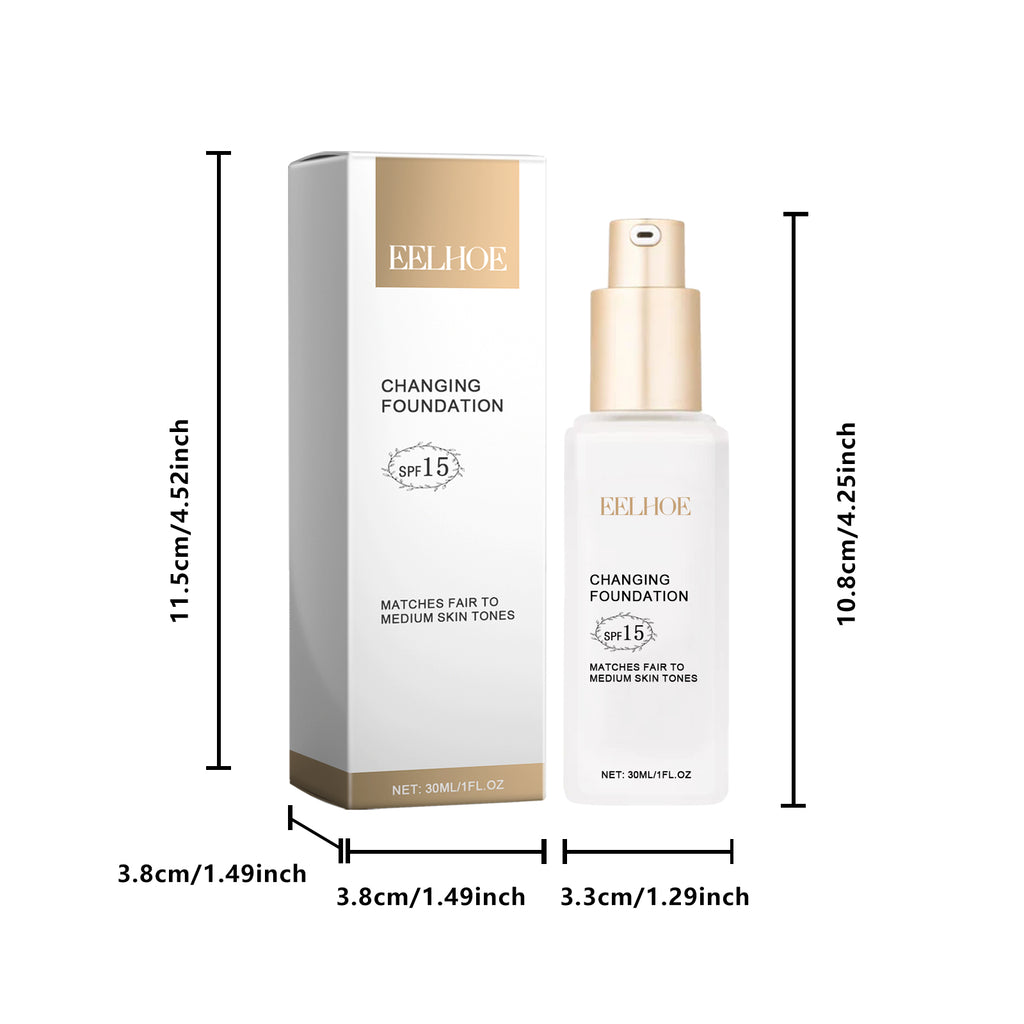 EELHOE Hydra-Luminous Skin Tint – Hydrating, Light-Coverage Foundation with Blurring Finish • Oil-Control & 12-Hour Wear (Vegan, Non-Comedogenic)