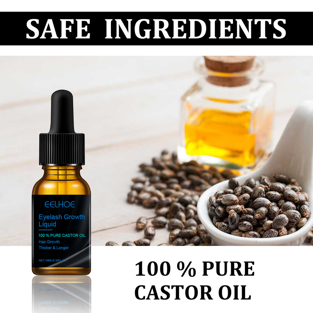 EELHOE Castor Oil Mascara – Natural, Full Volume, Long Wear, Gentle & Hydrating Lash Enhancer