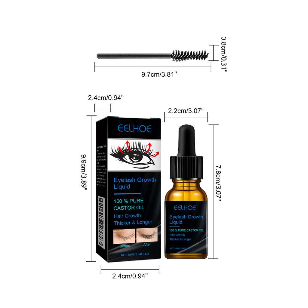EELHOE Castor Oil Mascara – Natural, Full Volume, Long Wear, Gentle & Hydrating Lash Enhancer