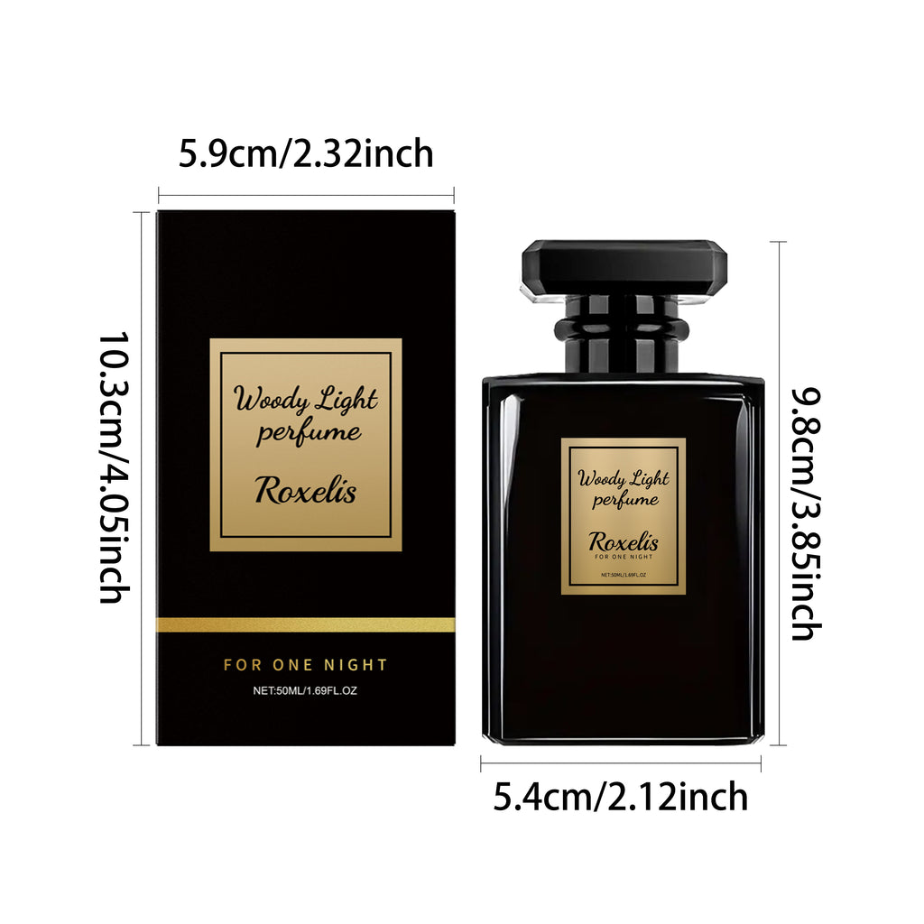 Roxelis Woody Cologne, Long-lasting Fresh Light Scent, Premium Portable Fragrance for Business