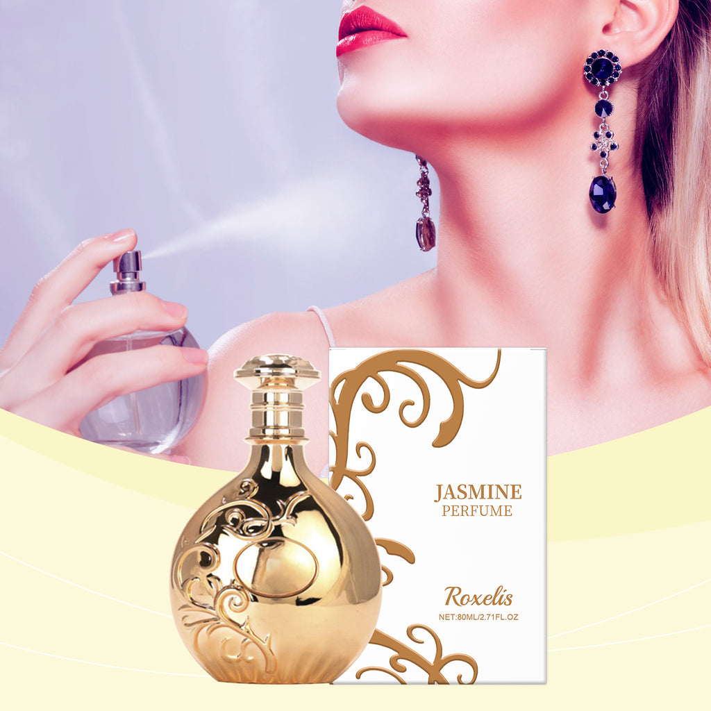 Roxelis Luxury Floral Perfume, Lasting Jasmine Scent, Confidence Boost Portable Fragrance