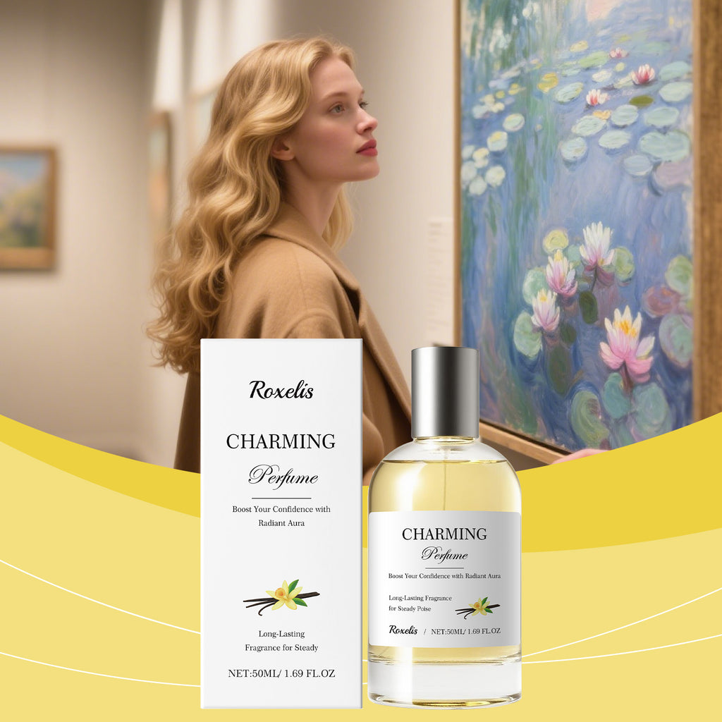 Roxelis Amber Vanilla Perfume Spray, Long Lasting Mild Scent, Refreshing Elegant Daily Fragrance