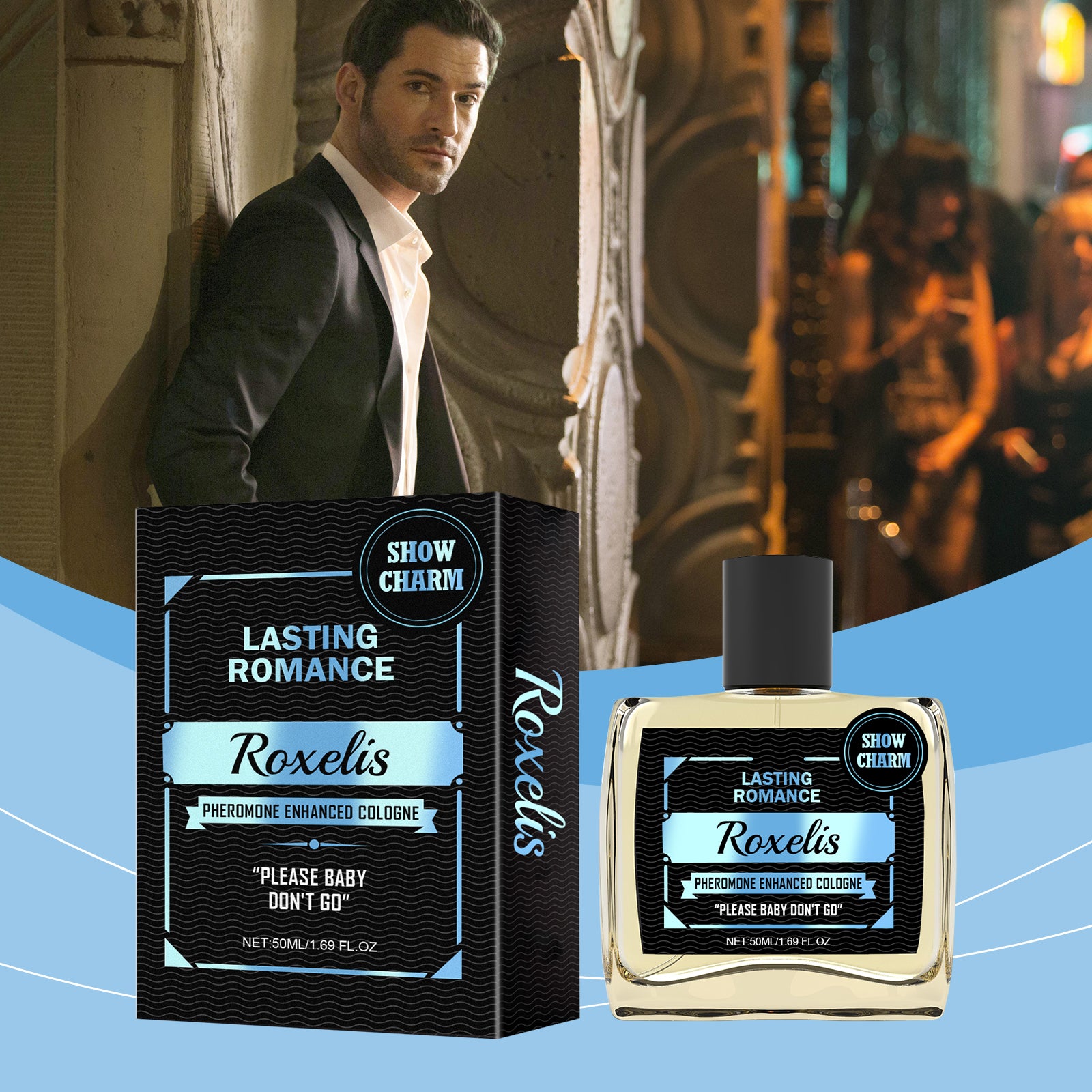 Roxelis Men Cologne | Gentle Fresh Fragrance, Portable Charm Boost Scent